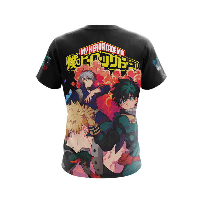 Boku-No-Hero-Acamedia-Midoriya-Izuku-Bakugo-Katsuki-Todoroki-Shouto-Unisex-3D-T-shirt-2