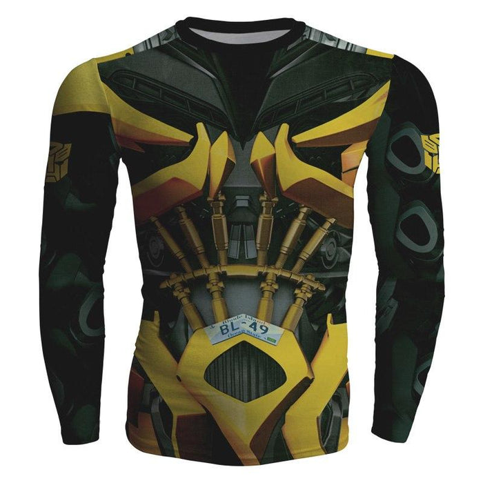 Bumblebee-Cosplay-Long-Sleeve-Compression-T-shirt-1