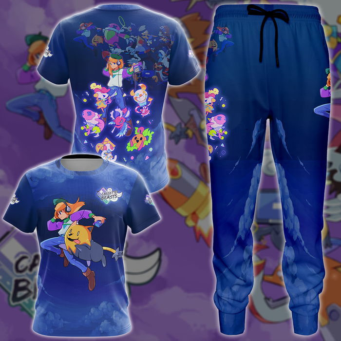 Cassette-Beasts-Video-Game-3D-All-Over-Printed-T-shirt-Tank-Top-Zip-Hoodie-Pullover-Hoodie-Hawaiian-Shirt-Beach-Shorts-Jogger-2
