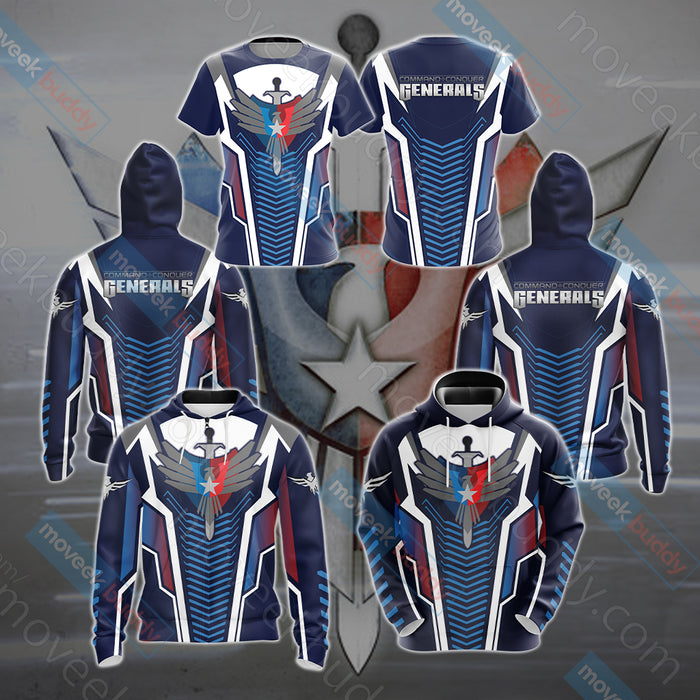 Command-Conquer-Generals-–-Zero-Hour-United-States-Mod-Unisex-3D-T-shirt-3