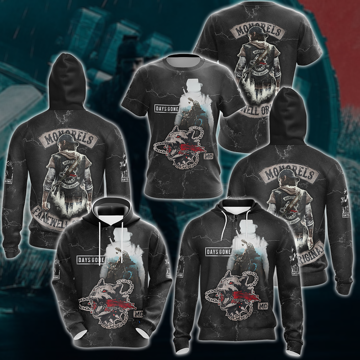 Days-Gone-Video-Game-3D-All-Over-Printed-T-shirt-Tank-Top-Zip-Hoodie-Pullover-Hoodie-Hawaiian-Shirt-Beach-Shorts-Jogger-1