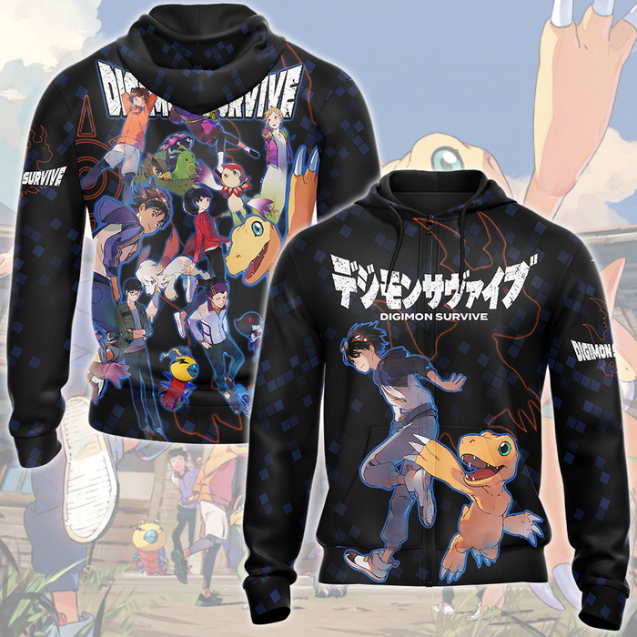 Digimon-Survive-Video-Game-All-Over-Printed-T-shirt-Tank-Top-Zip-Hoodie-Pullover-Hoodie-Hawaiian-Shirt-Beach-Shorts-Joggers-1