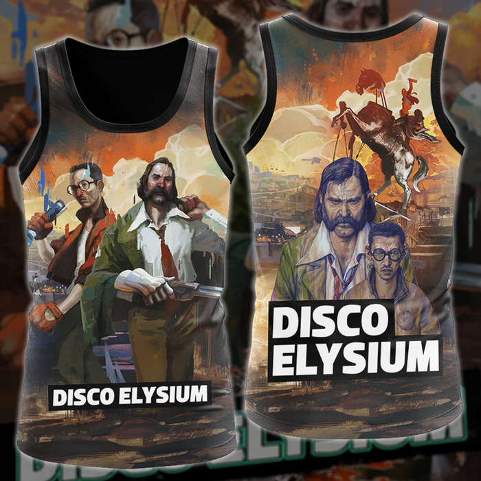 Disco-Elysium-Video-Game-All-Over-T-shirt-Hoodie-Tank-Top-Hawaiian-Shirt-Beach-Shorts-Joggers-1