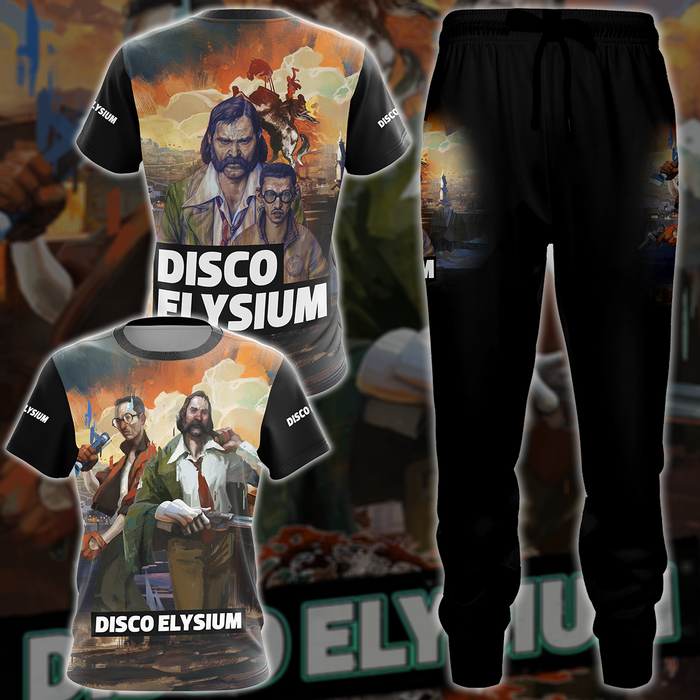 Disco-Elysium-Video-Game-All-Over-T-shirt-Hoodie-Tank-Top-Hawaiian-Shirt-Beach-Shorts-Joggers-2