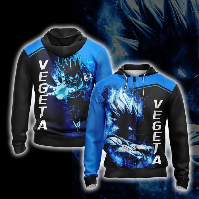 Dragon-Ball-Vegeta-Unisex-3D-T-shirt-Zip-Hoodie-1