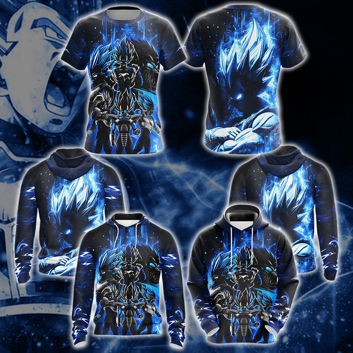 Dragon-Ball-Vegeta-Unisex-3D-T-shirt-Zip-Hoodie-1