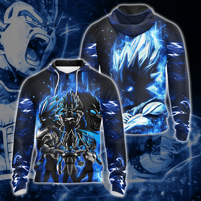 Dragon-Ball-Vegeta-Unisex-3D-T-shirt-Zip-Hoodie-2