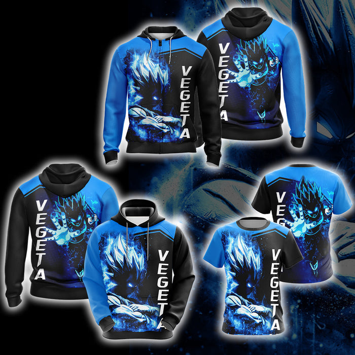 Dragon-Ball-Vegeta-Unisex-3D-T-shirt-Zip-Hoodie-3