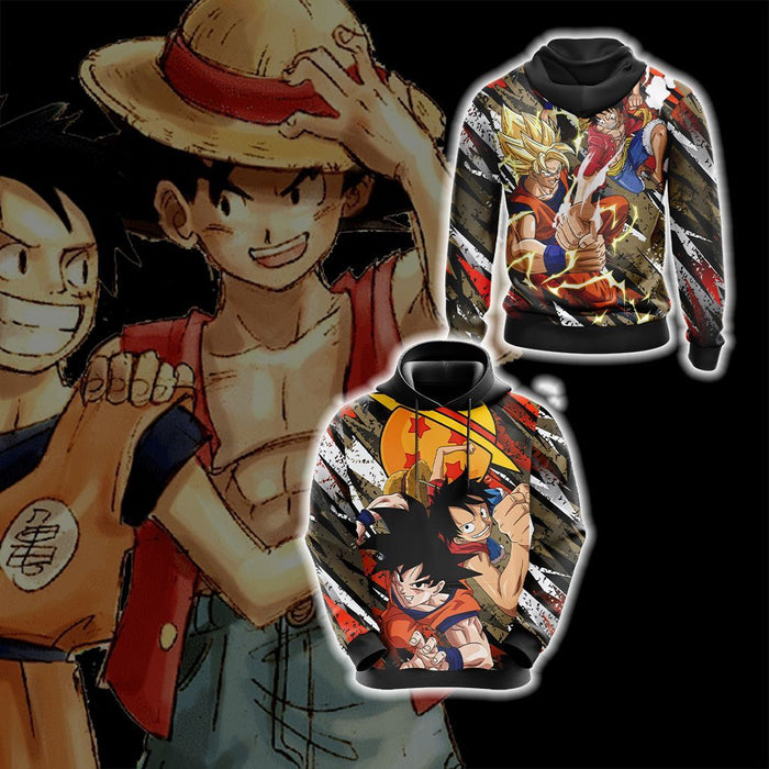 Dragon-Ball-x-One-Piece-Happy-Halloween-Unisex-3D-T-shirt-1