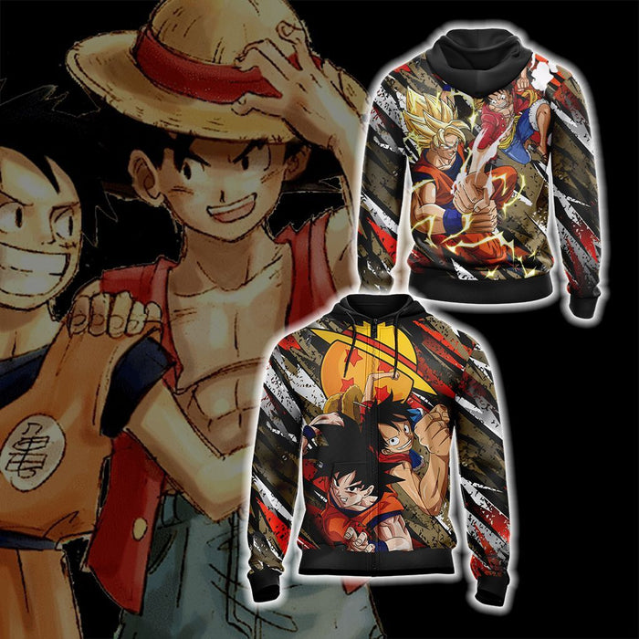 Dragon-Ball-x-One-Piece-Happy-Halloween-Unisex-3D-T-shirt-2