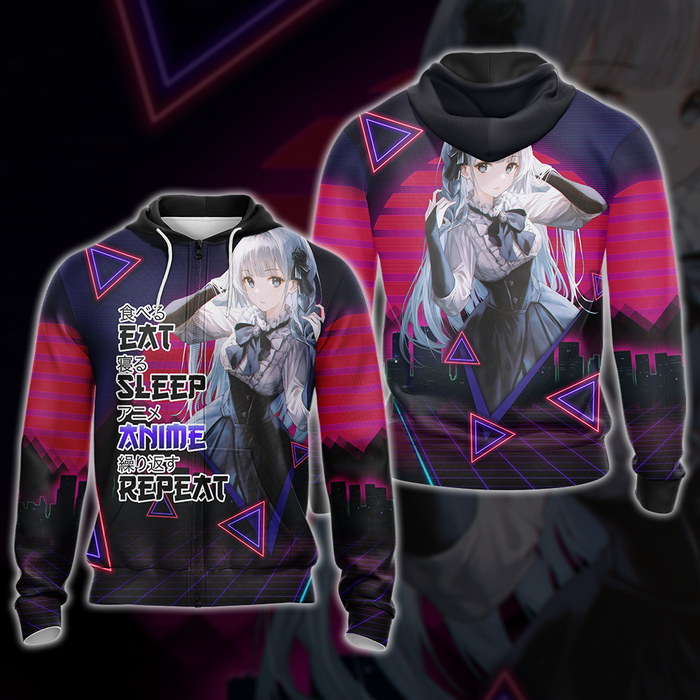 Eat-Sleep-Anime-Repeat-Anime-Girl-All-Over-Print-T-shirt-Tank-Top-Zip-Hoodie-Pullover-Hoodie-2