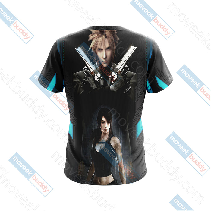 Final-Fantasy-Cloud-and-Tifa-Unisex-3D-T-shirt-2