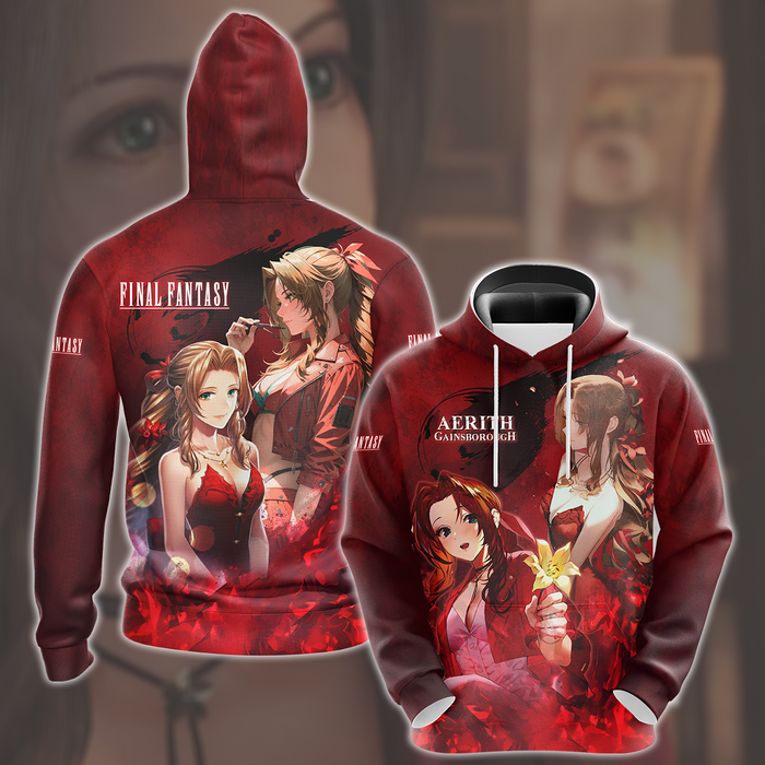 Final-Fantasy-VII-Rebirth-Aerith-Gainsborough-Video-Game-All-Over-Printed-T-shirt-Tank-Top-Zip-Hoodie-Pullover-Hoodie-Hawaiian-Shirt-Beach-Shorts-Joggers-1