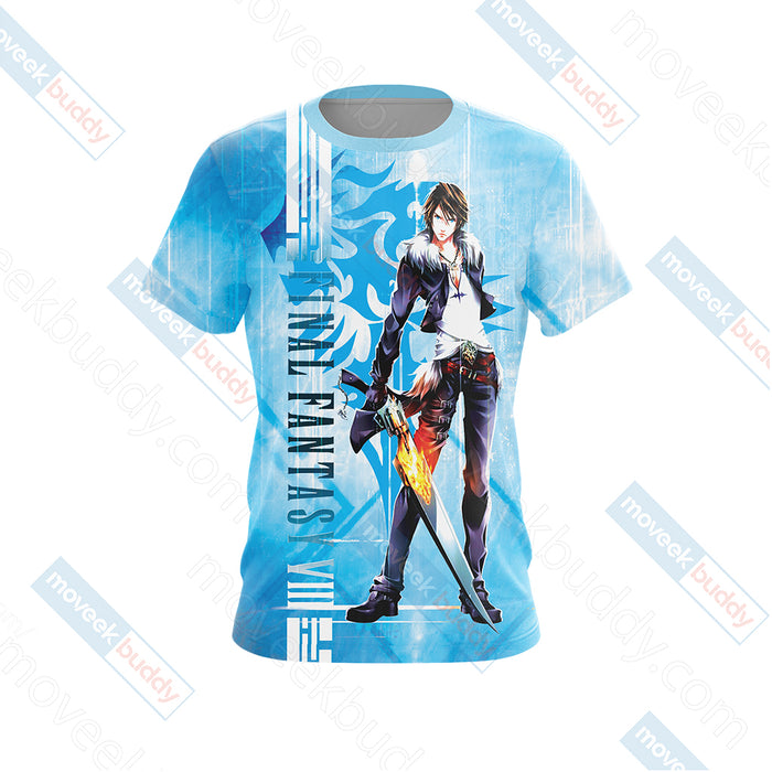 Final-Fantasy-VIII-Squall-Leonhart-Unisex-3D-T-shirt-1