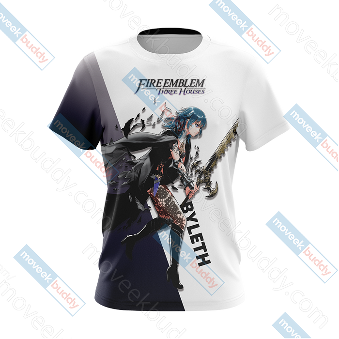 Fire-Emblem-Three-Houses-Female-Byleth-Unisex-3D-T-shirt-1