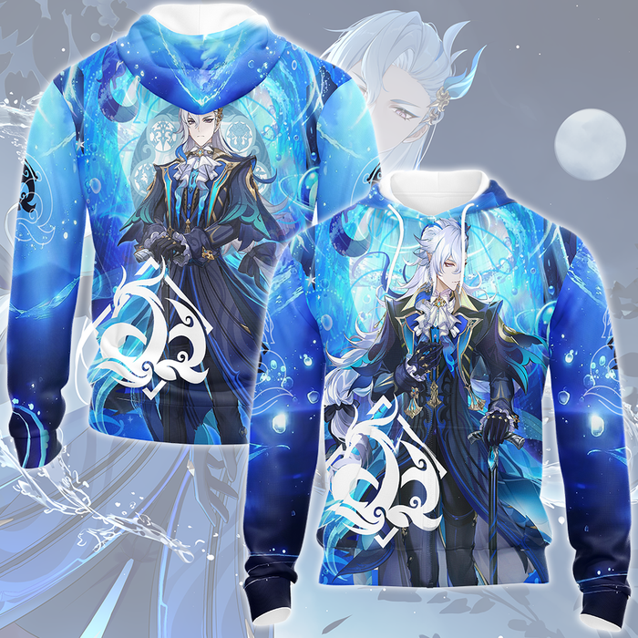 Genshin-Impact-Neuvillette-Video-Game-All-Over-Printed-T-shirt-Tank-Top-Zip-Hoodie-Pullover-Hoodie-Hawaiian-Shirt-Beach-Shorts-Joggers-1