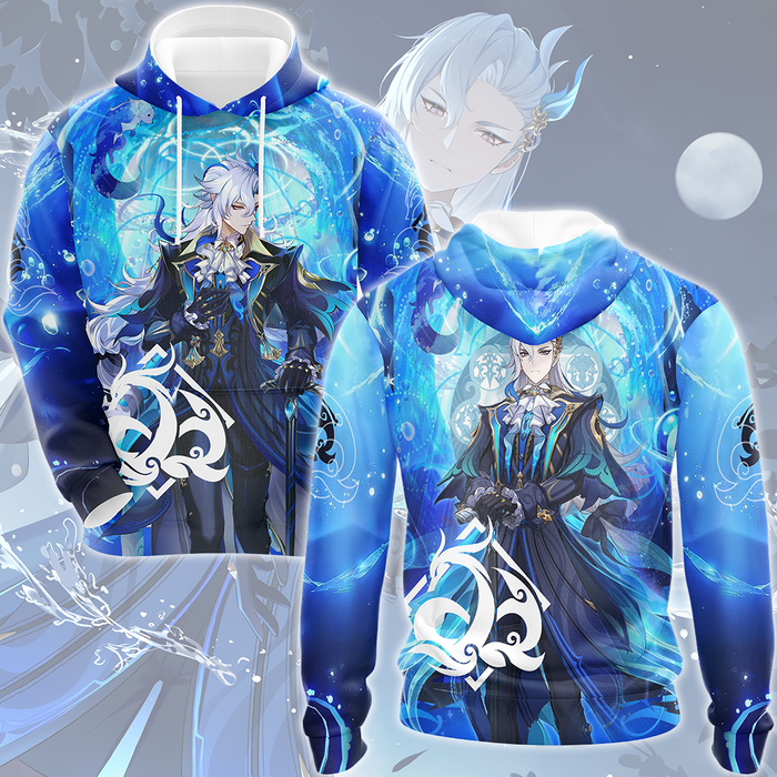 Genshin-Impact-Neuvillette-Video-Game-All-Over-Printed-T-shirt-Tank-Top-Zip-Hoodie-Pullover-Hoodie-Hawaiian-Shirt-Beach-Shorts-Joggers-2
