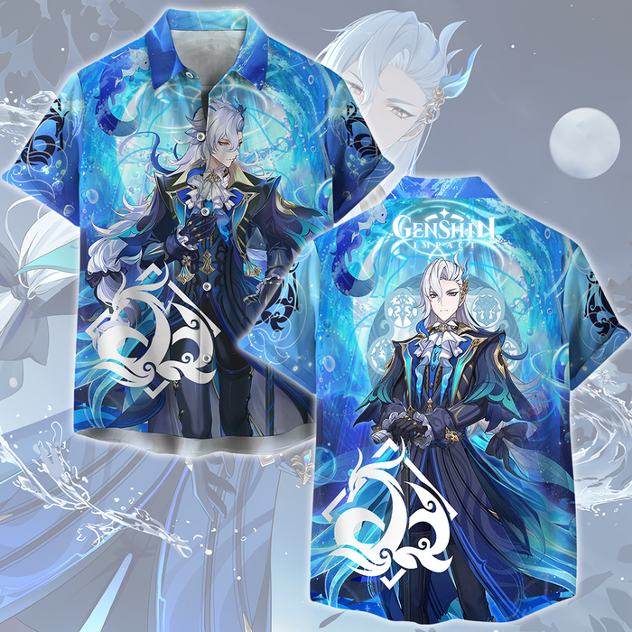 Genshin-Impact-Neuvillette-Video-Game-All-Over-Printed-T-shirt-Tank-Top-Zip-Hoodie-Pullover-Hoodie-Hawaiian-Shirt-Beach-Shorts-Joggers-3