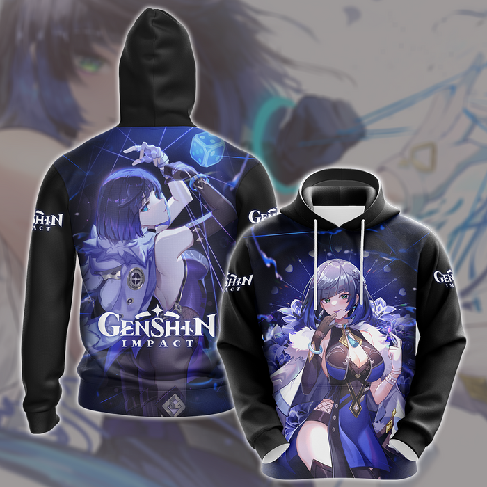 Genshin-Impact-Yelan-Video-Game-All-Over-Printed-T-shirt-Tank-Top-Zip-Hoodie-Pullover-Hoodie-Hawaiian-Shirt-Beach-Shorts-Joggers-2