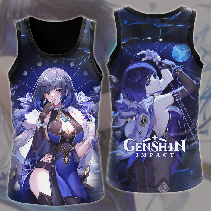 Genshin-Impact-Yelan-Video-Game-All-Over-Printed-T-shirt-Tank-Top-Zip-Hoodie-Pullover-Hoodie-Hawaiian-Shirt-Beach-Shorts-Joggers-3