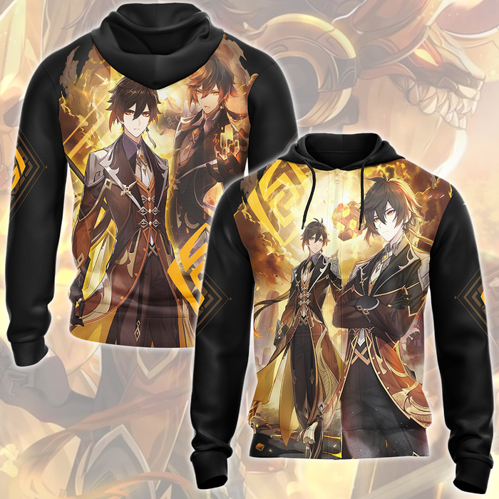 Genshin-Impact-Zhongli-Video-Game-All-Over-Printed-T-shirt-Tank-Top-Zip-Hoodie-Pullover-Hoodie-Hawaiian-Shirt-Beach-Shorts-Joggers-1