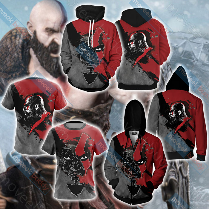 God-Of-War-Kratos-New-Version-Unisex-3D-T-shirt-2