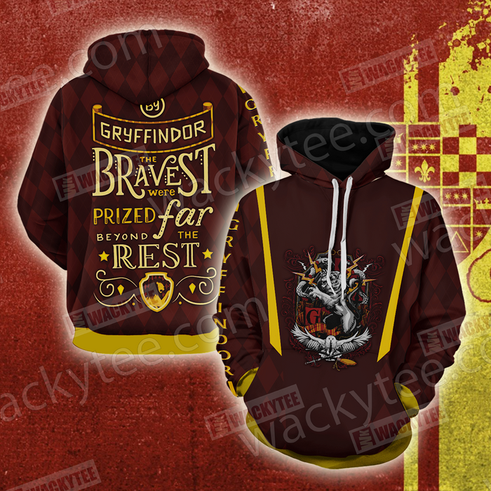 Gryffindor-Bravest-Were-Prized-Far-Beyond-The-Rest-Unisex-3D-T-shirt-1