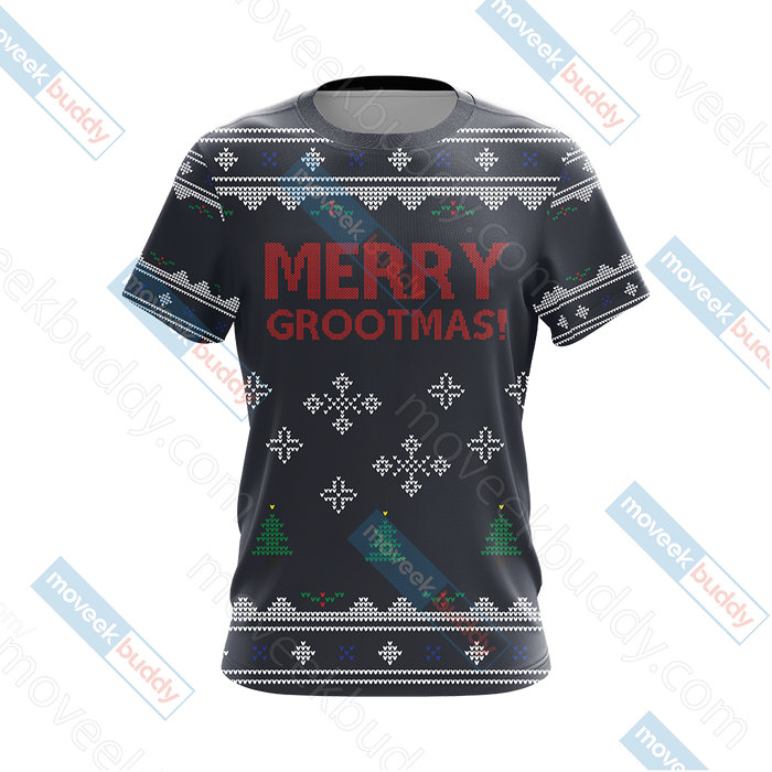 Guardian-Of-The-Galaxy-Groot-Merry-Grootmas-Christmas-Unisex-3D-T-shirt-1