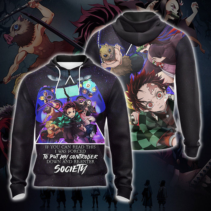 If-You-Can-Read-This-I-Was-Forced-To-Put-My-Controller-Down-And-Re-Enter-Society-Demon-Slayer-Unisex-3D-T-shirt-Zip-Hoodie-Pullover-Hoodie-2