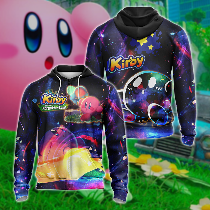 Kirby-and-the-Forgotten-Land-3D-All-Over-Print-T-shirt-Tank-Top-Zip-Hoodie-Pullover-Hoodie-Hawaiian-Shirt-Beach-Shorts-Jogger-1