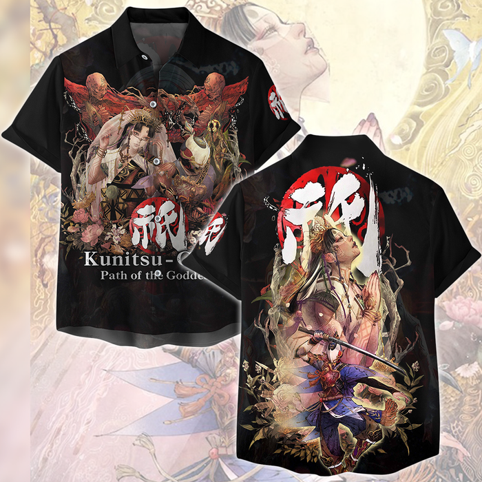 Kunitsu-Gami-Path-of-the-Goddess-Video-Game-All-Over-Printed-T-shirt-Tank-Top-Zip-Hoodie-Pullover-Hoodie-Hawaiian-Shirt-Beach-Shorts-Joggers-3