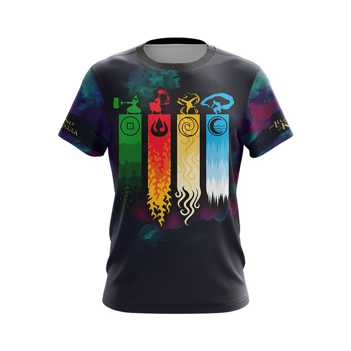 Legend-of-Korra-Four-Elements-Unisex-3D-T-shirt-1
