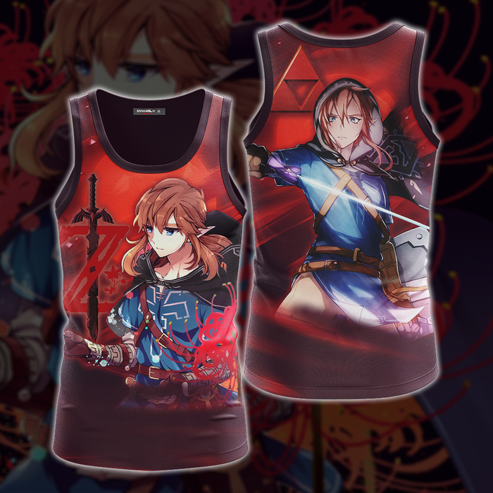 Link-The-Legend-of-Zelda-All-Over-Print-T-shirt-Tank-Top-Zip-Hoodie-Pullover-Hoodie-3