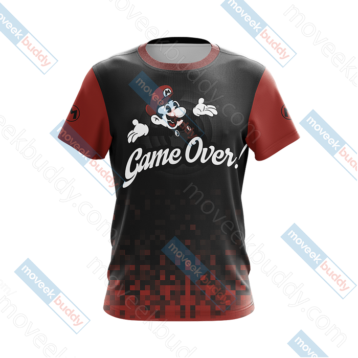 Mario-Game-Over-Unisex-3D-T-shirt-1