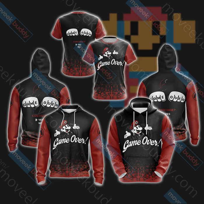 Mario-Game-Over-Unisex-3D-T-shirt-3