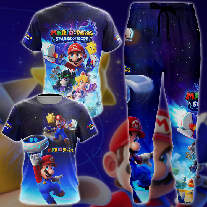 Mario-Rabbids-Sparks-of-Hope-Video-Game-3D-All-Over-Printed-T-shirt-Tank-Top-Zip-Hoodie-Pullover-Hoodie-Hawaiian-Shirt-Beach-Shorts-Jogger-2