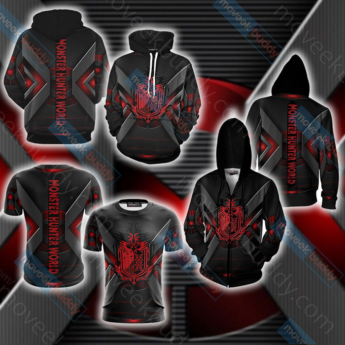 Monster-Hunter-World-Main-Crest-Unisex-3D-T-shirt-3