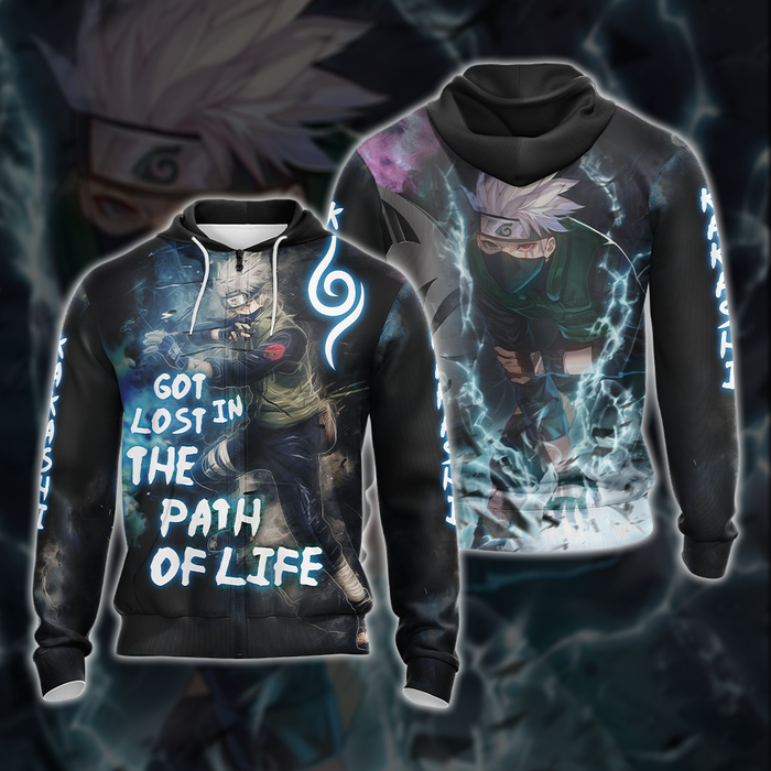 Naruto-Kakashi-Got-Lost-In-The-Path-Of-Life-Unisex-3D-T-shirt-Zip-Hoodie-Pullover-Hoodie-1