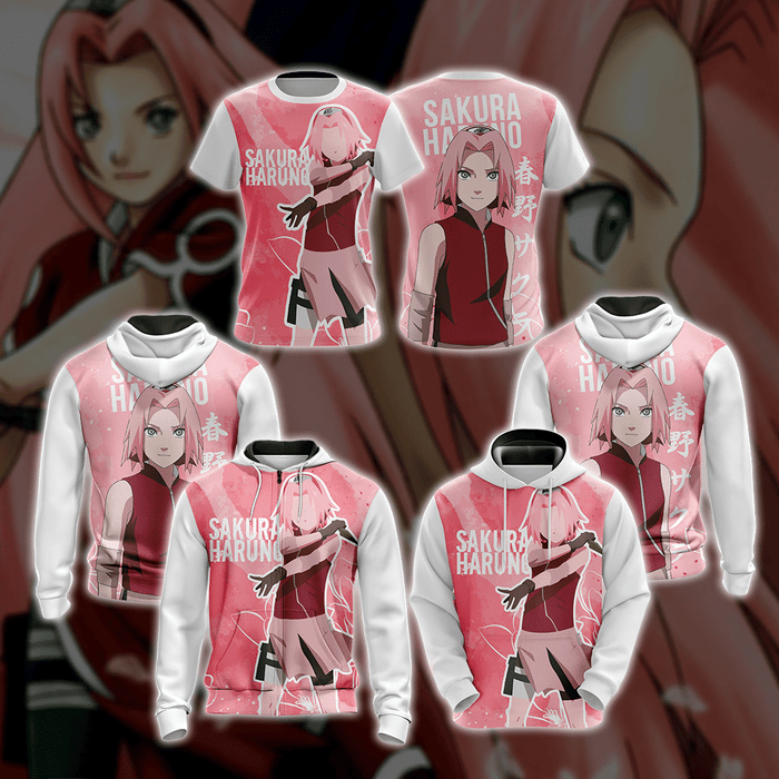 Naruto-Sakura-Haruno-Unisex-3D-T-shirt-3