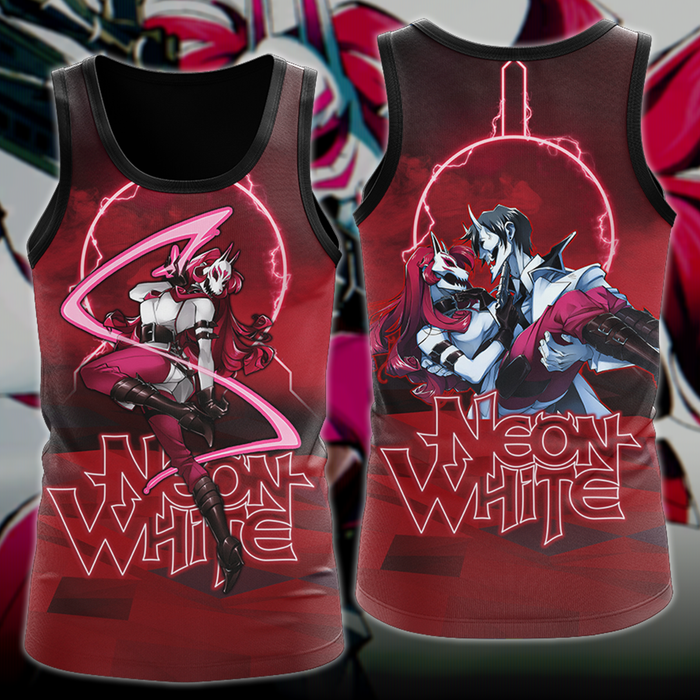 Neon-White-Video-Game-3D-All-Over-Print-T-shirt-Tank-Top-Zip-Hoodie-Pullover-Hoodie-Hawaiian-Shirt-Beach-Shorts-Jogger-1