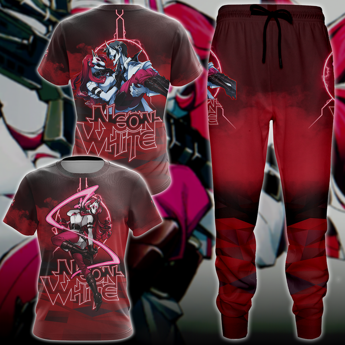 Neon-White-Video-Game-3D-All-Over-Print-T-shirt-Tank-Top-Zip-Hoodie-Pullover-Hoodie-Hawaiian-Shirt-Beach-Shorts-Jogger-3