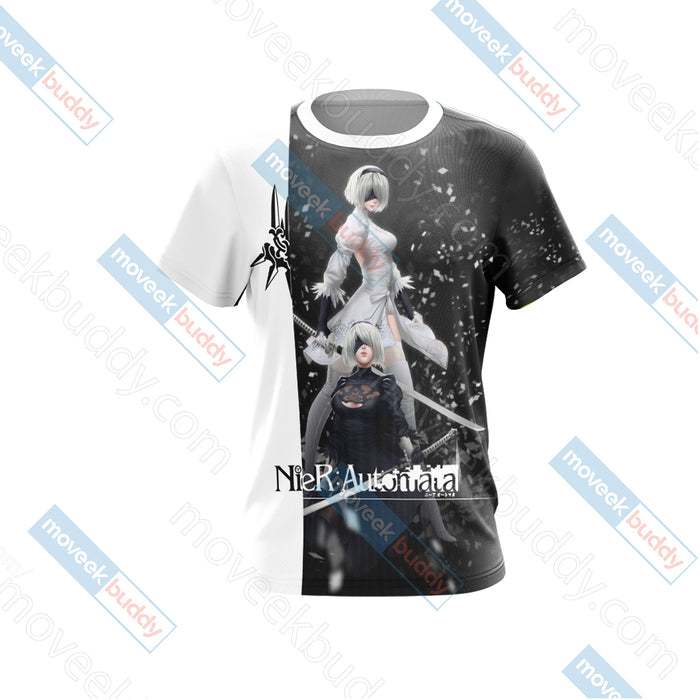 NieR-Automata-New-Look-Unisex-3D-T-shirt-1