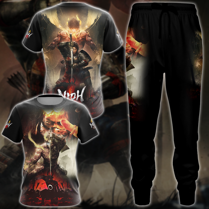 Nioh-2-Video-Game-3D-All-Over-Printed-T-shirt-Tank-Top-Zip-Hoodie-Pullover-Hoodie-Hawaiian-Shirt-Beach-Shorts-Jogger-2