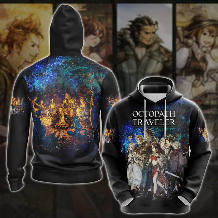 Octopath-Traveler-II-Video-Game-3D-All-Over-Printed-T-shirt-Tank-Top-Zip-Hoodie-Pullover-Hoodie-Hawaiian-Shirt-Beach-Shorts-Jogger-2