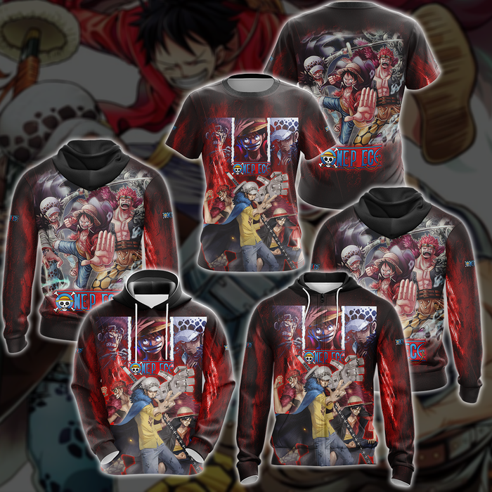 One-Piece-Luffy-Kid-Law-Anime-Manga-3D-All-Over-Print-T-shirt-Tank-Top-Zip-Hoodie-Pullover-Hoodie-Hawaiian-Shirt-Beach-Shorts-Jogger-2