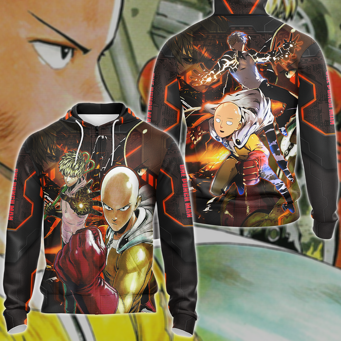 One-Punch-Man-Saitama-Genos-3D-All-Over-Print-T-shirt-Tank-Top-Zip-Hoodie-Pullover-Hoodie-Hawaiian-Shirt-Beach-Shorts-Jogger-3
