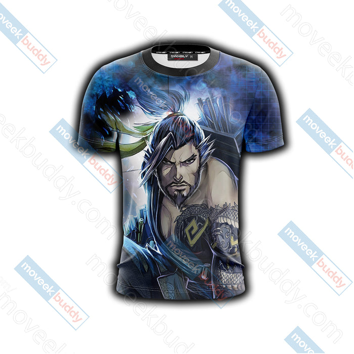 Overwatch-Hanzo-New-Version-Unisex-3D-T-shirt-1