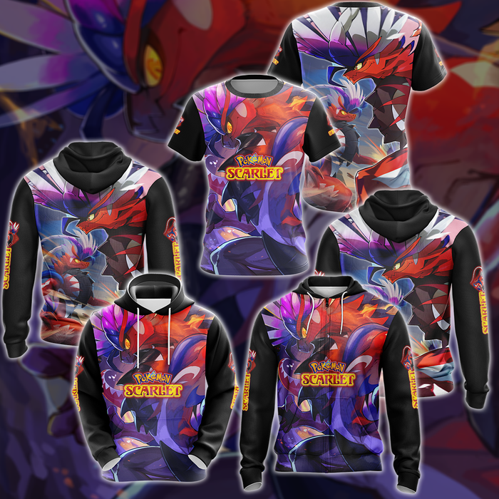 Pokemon-Scarlet-Video-Game-3D-All-Over-Printed-T-shirt-Tank-Top-Zip-Hoodie-Pullover-Hoodie-Hawaiian-Shirt-Beach-Shorts-Jogger-1