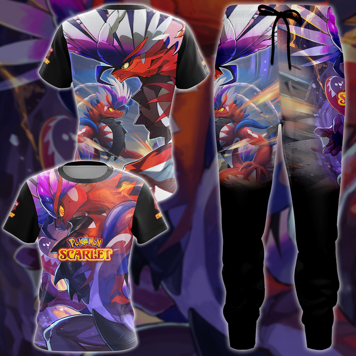 Pokemon-Scarlet-Video-Game-3D-All-Over-Printed-T-shirt-Tank-Top-Zip-Hoodie-Pullover-Hoodie-Hawaiian-Shirt-Beach-Shorts-Jogger-2