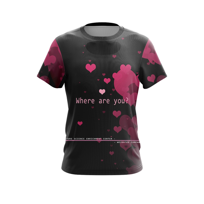 Portal-Companion-Cube-Unisex-3D-T-shirt-1